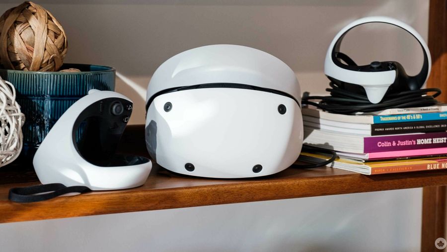 PlayStation VR2 on shelf