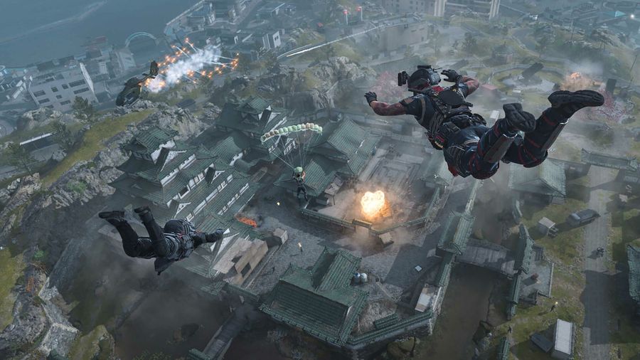 Call of Duty: Warzone freefalling