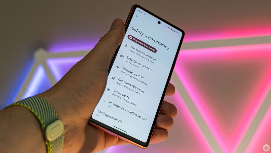 Emergency SOS on Android.