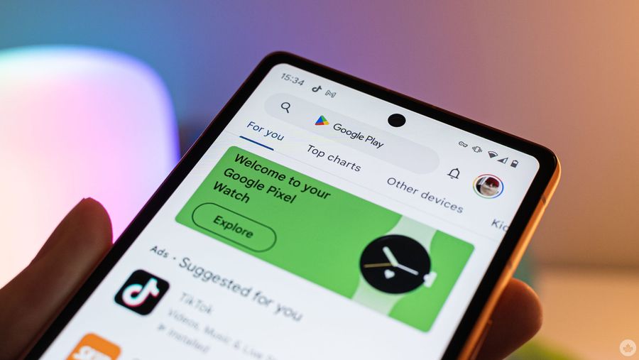 Play Store on a Google Pixel.
