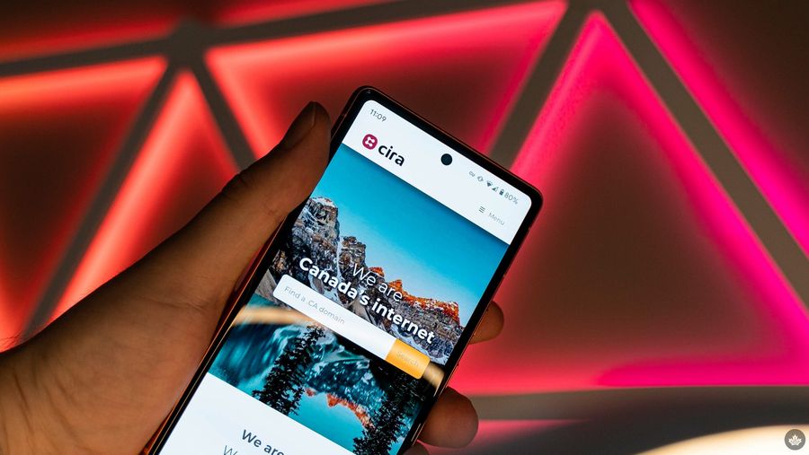 CIRA website on a smartphone.