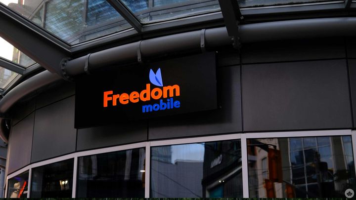 exterior of a Freedom Mobile store
