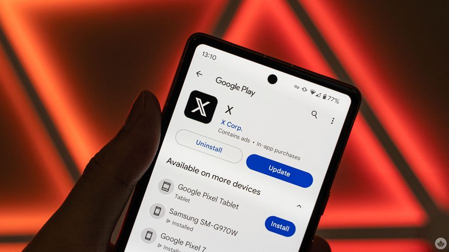 X app on Google Play