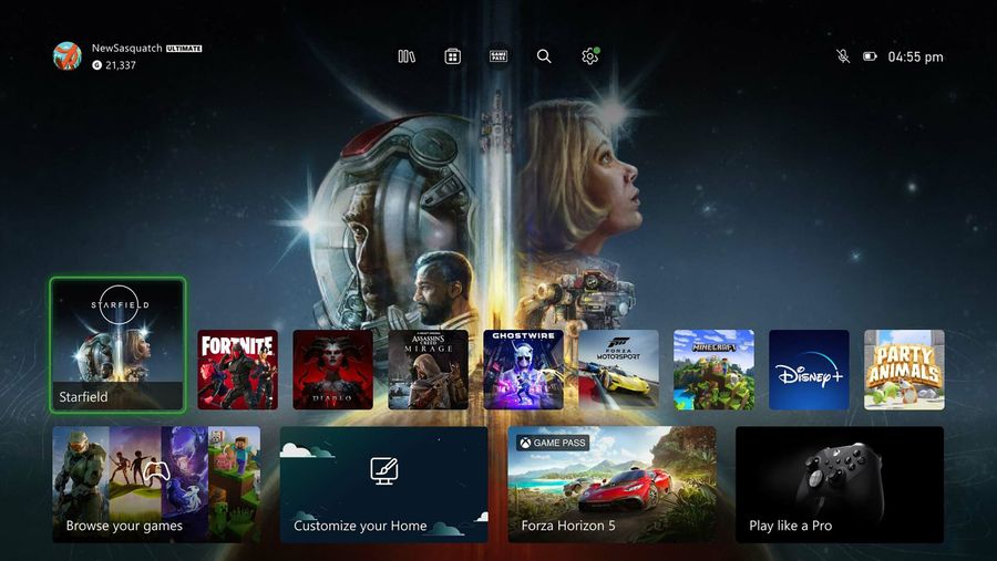 Xbox new dashboard