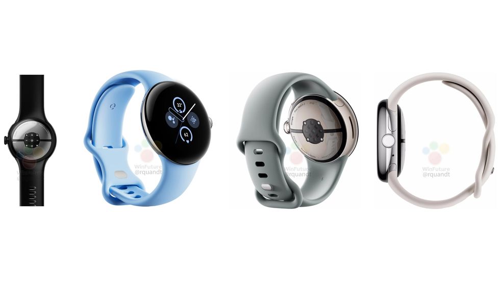 Leaked marketing renders reveal Google’s Pixel Watch 2 in four colours