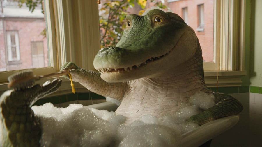 Lyle Lyle Crocodile in the bathtub