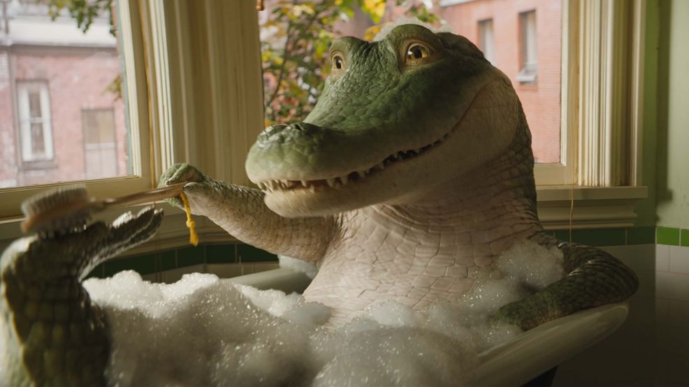 Lyle Lyle Crocodile in the bathtub