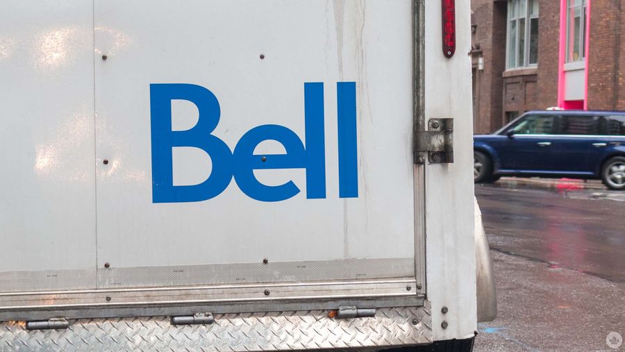 Bell logo on the back of a truck