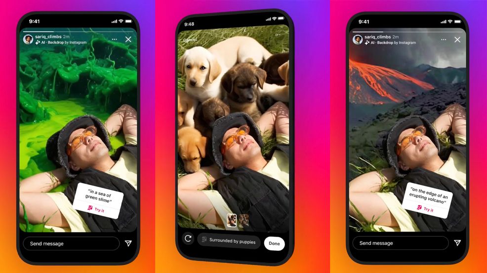 Instagram launches AI-made backdrops for Stories