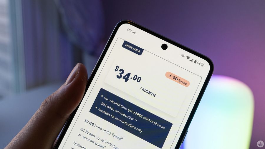 Carrier website showing January 8th end date for Boxing Week deals.