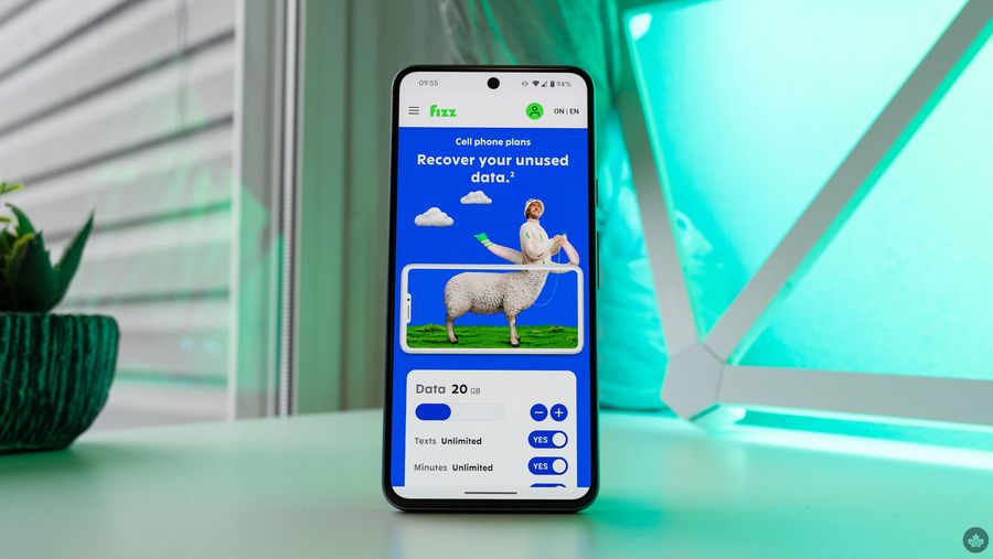 Fizz website on a smartphone.