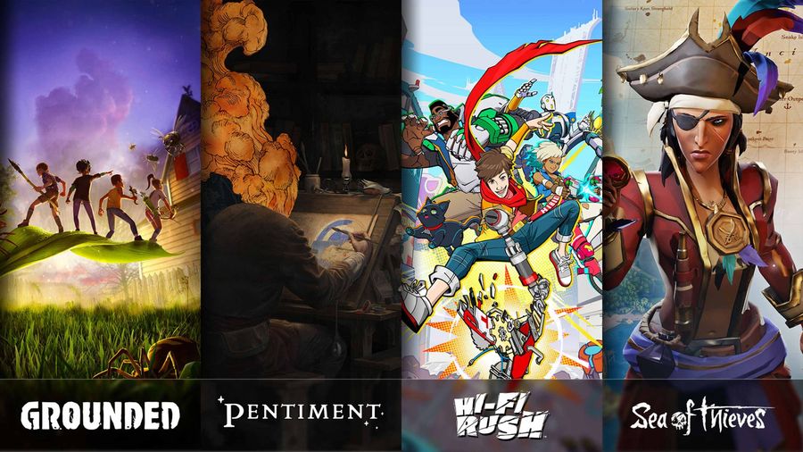 Grounded Pentiment Hi-Fi Rush Sea of Thieves