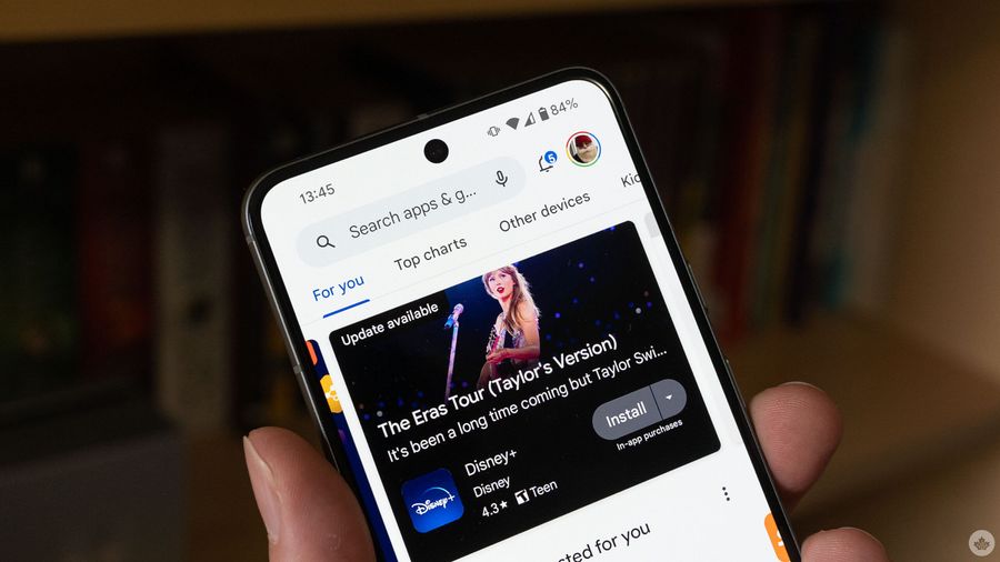Google Play search bar.