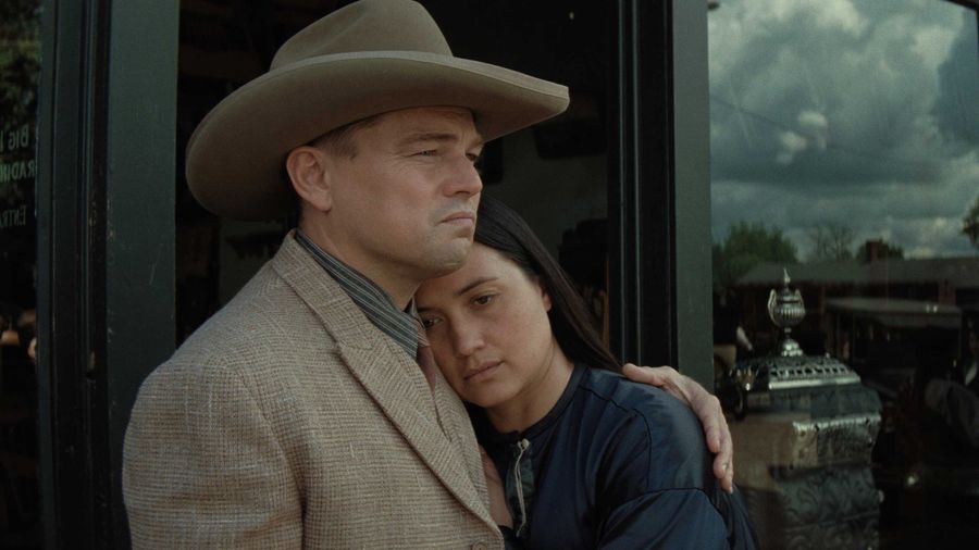Killers of the Flower Moon Leonardo DiCaprio and Lily Gladstone