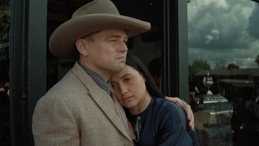Killers of the Flower Moon Leonardo DiCaprio and Lily Gladstone