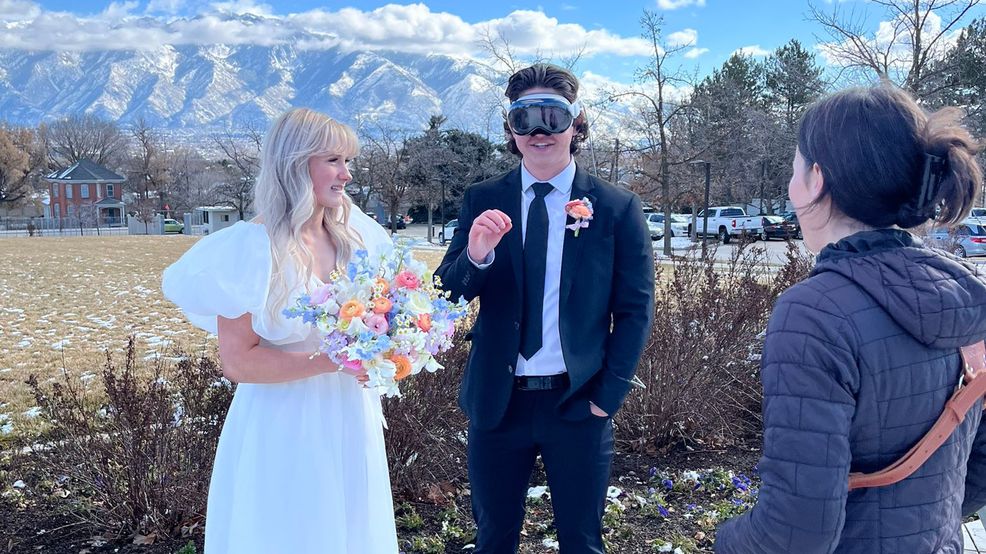 True love is wearing Apple’s Vision Pro headset at your own wedding