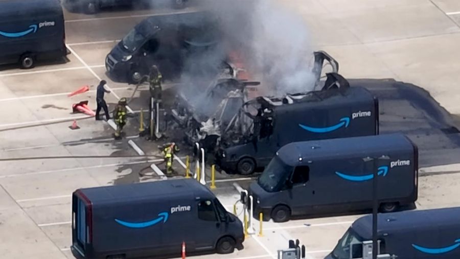 Amazon EV fire