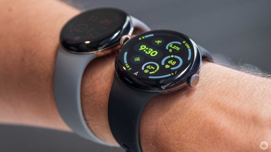 Two Google Pixel Watch 3 devices on a wrist