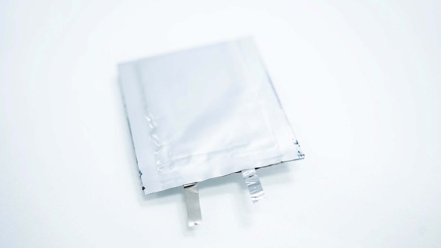 Imec's solid-state battery prototype.