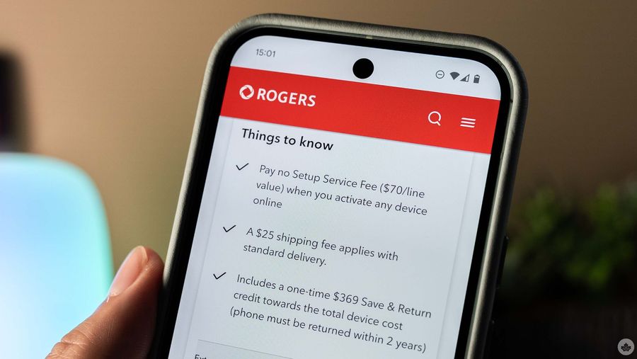Rogers' $25 shipping fee.