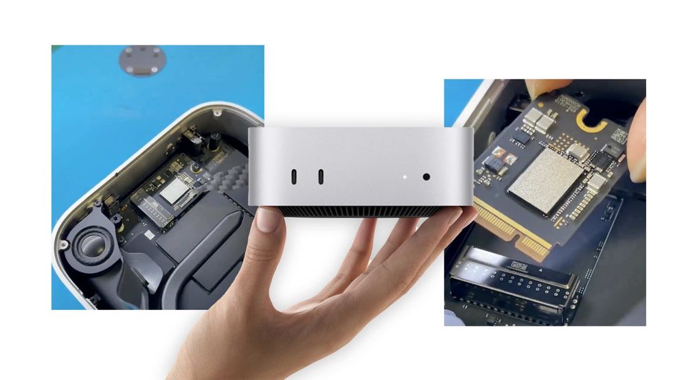 Mac mini has removable SSD, but it’s not easily replaceable
