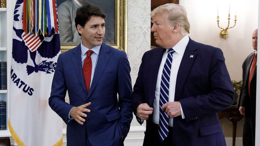 Justin Trudeau and Donald Trump