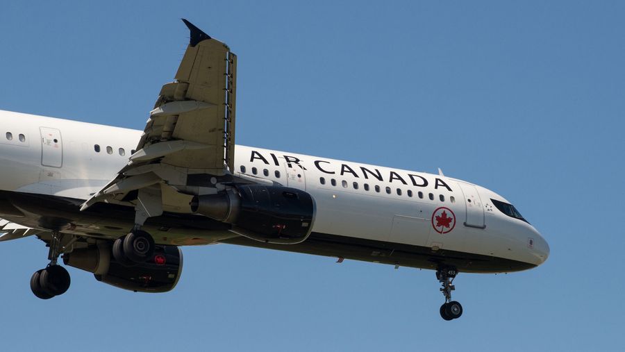 Air Canada air plane.