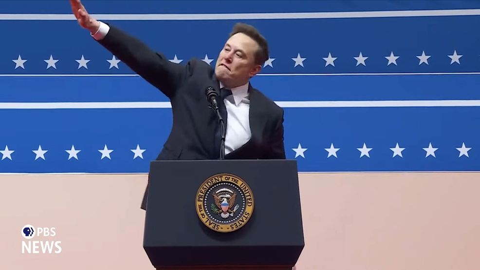 Elon Musk performs apparent Nazi salutes at Trump inauguration celebration