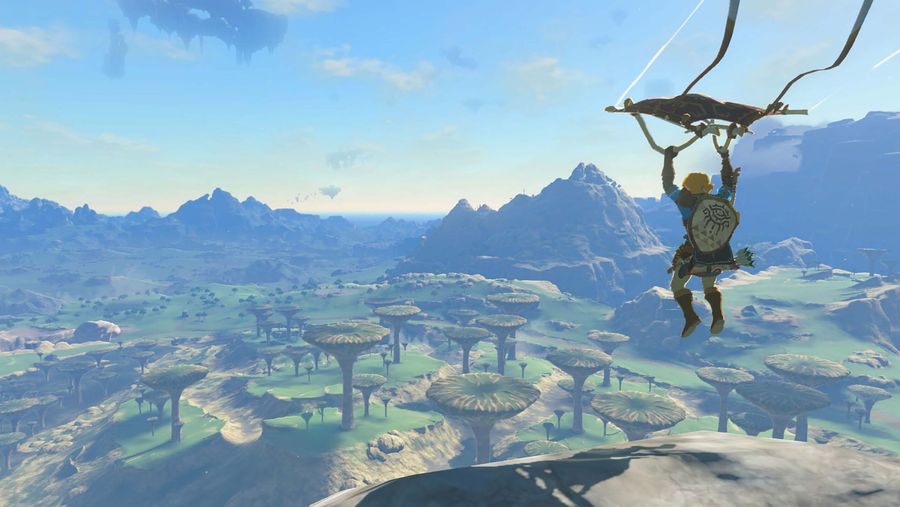 The Legend of Zelda Tears of the Kingdom gliding