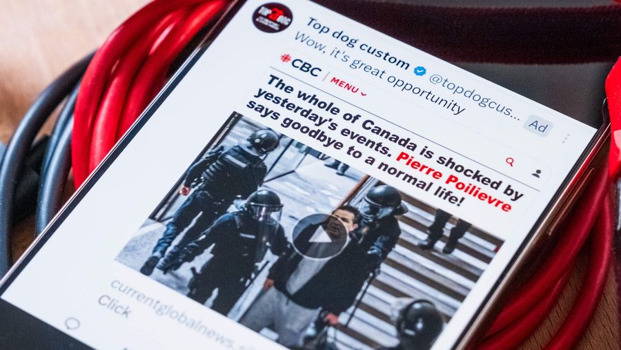 Fake CBC ads on Twitter X