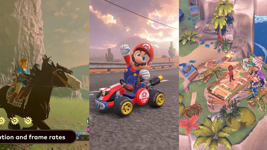 A collection of games that will be on the Switch 2 at launch