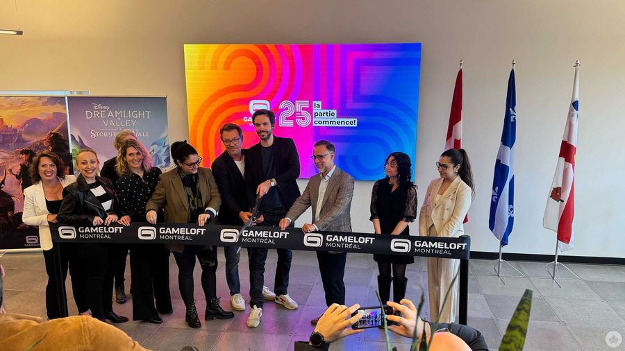 Gameloft Montreal ribbon cutting
