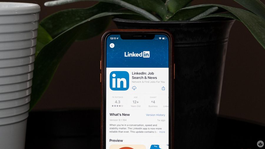 LinkedIn on iPhone
