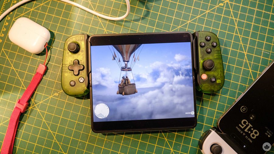 red dead 2 running on a OnePlus open with steam link