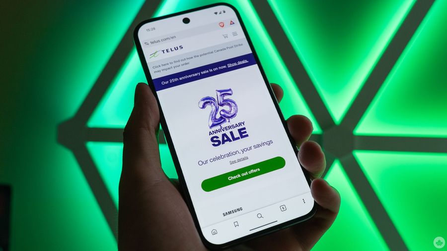 Telus 25th anniversary sale.