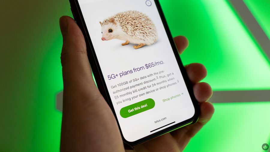 Telus $5/mo credit.