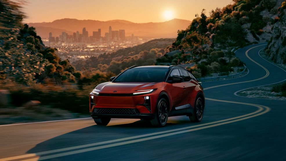 Toyota c-hr electric car