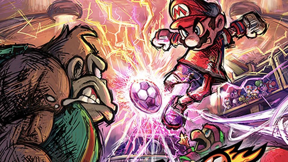 Super Mario Strikers key art