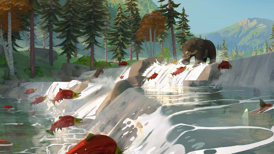 Akiiwan: Survival game art.