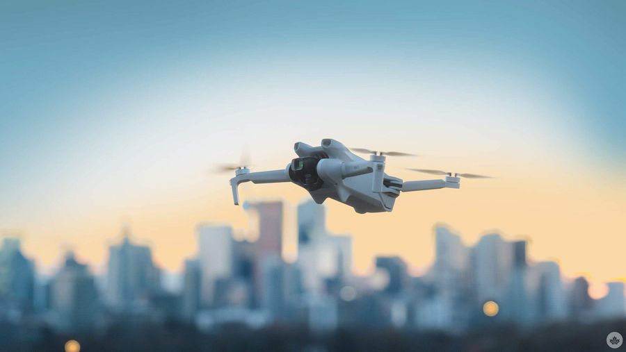 Drone in sky