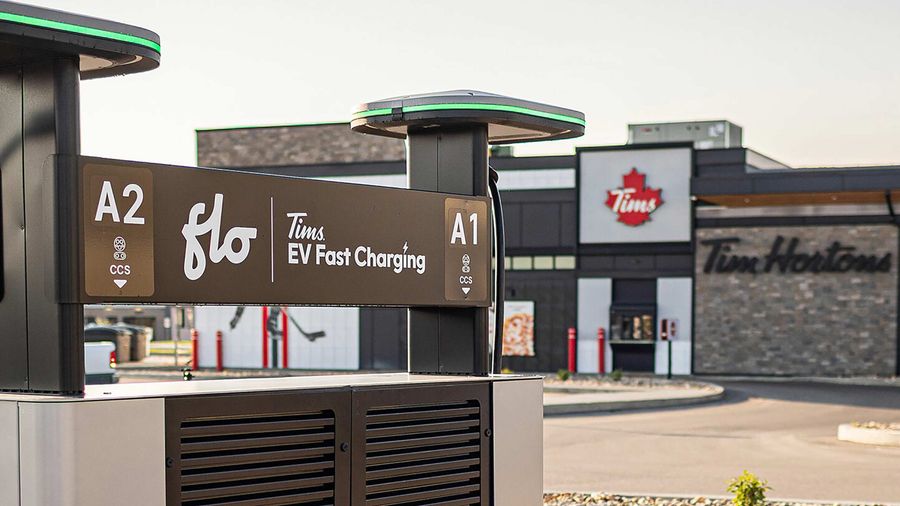 Tims Flo fast-charging station