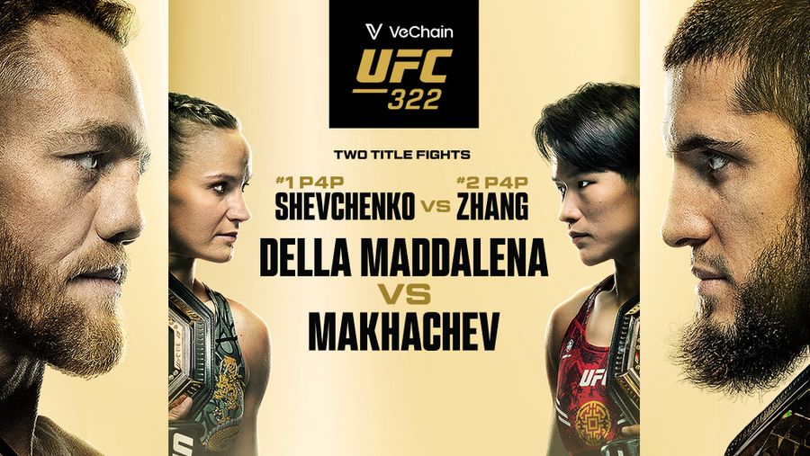 UFC 322 promotional poster