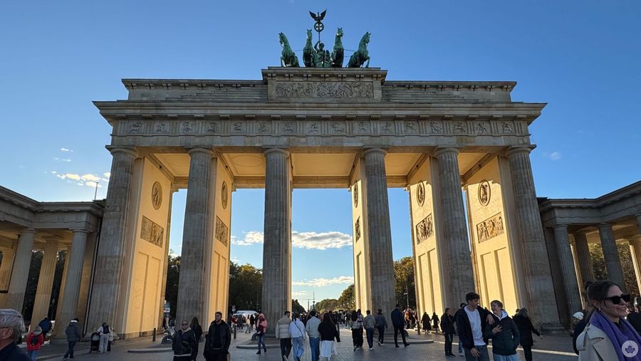 The Brandenburg Gate in Berlin, Germany.