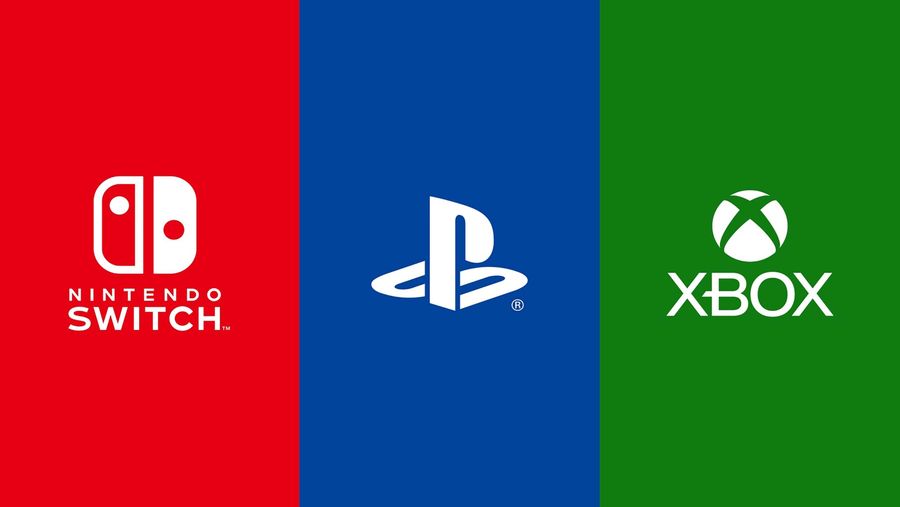 Nintendo PlayStation and Xbox logos