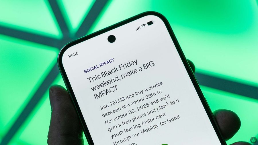 Telus Buy One, Give One Black Friday offer.