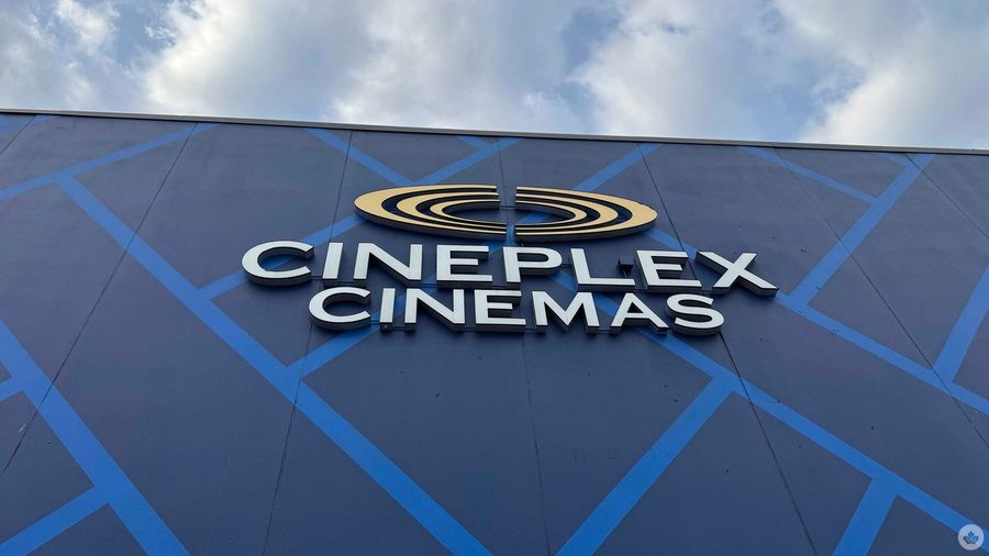 Cineplex logo on wall