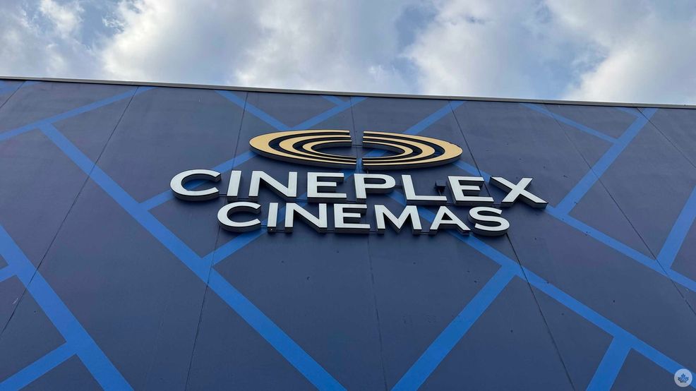 Cineplex logo on wall