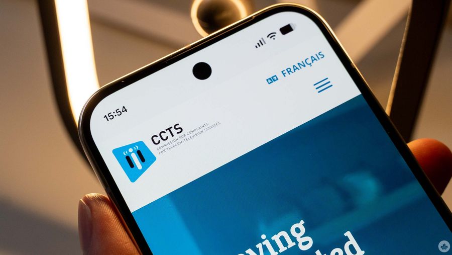 CCTS website on a smartphone.