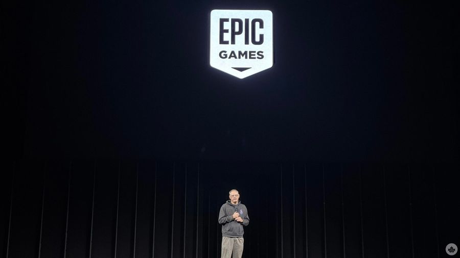 Epic Games Tim Sweeney on stage