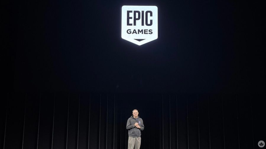 Epic Games Tim Sweeney on stage